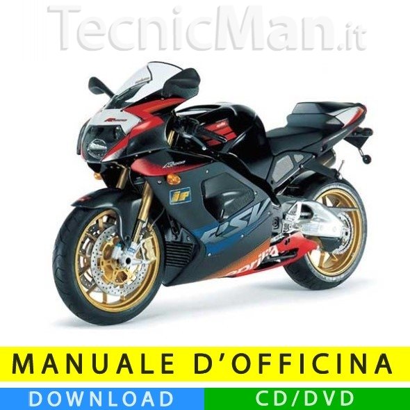 Manuale officina Aprilia RSV 1000 R (2003-2005) (IT)