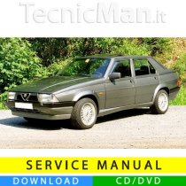 Manuale officina Alfa 75 (1985-1993) (EN)
